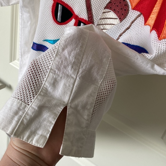 Stephanie Vintage T-shirt Top Ocean Beach Print - Picture 8 of 15